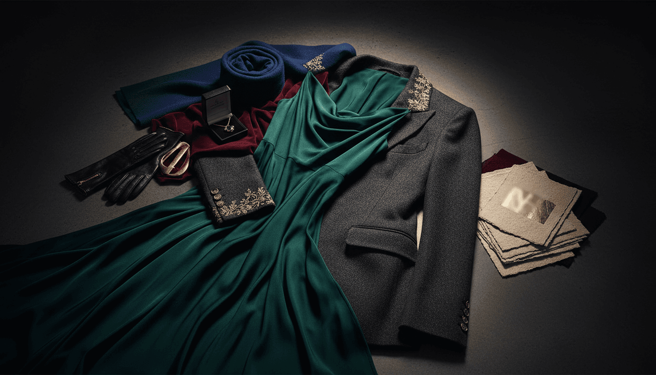 Luxury apparel collection showcasing premium fabric and craftsmanship