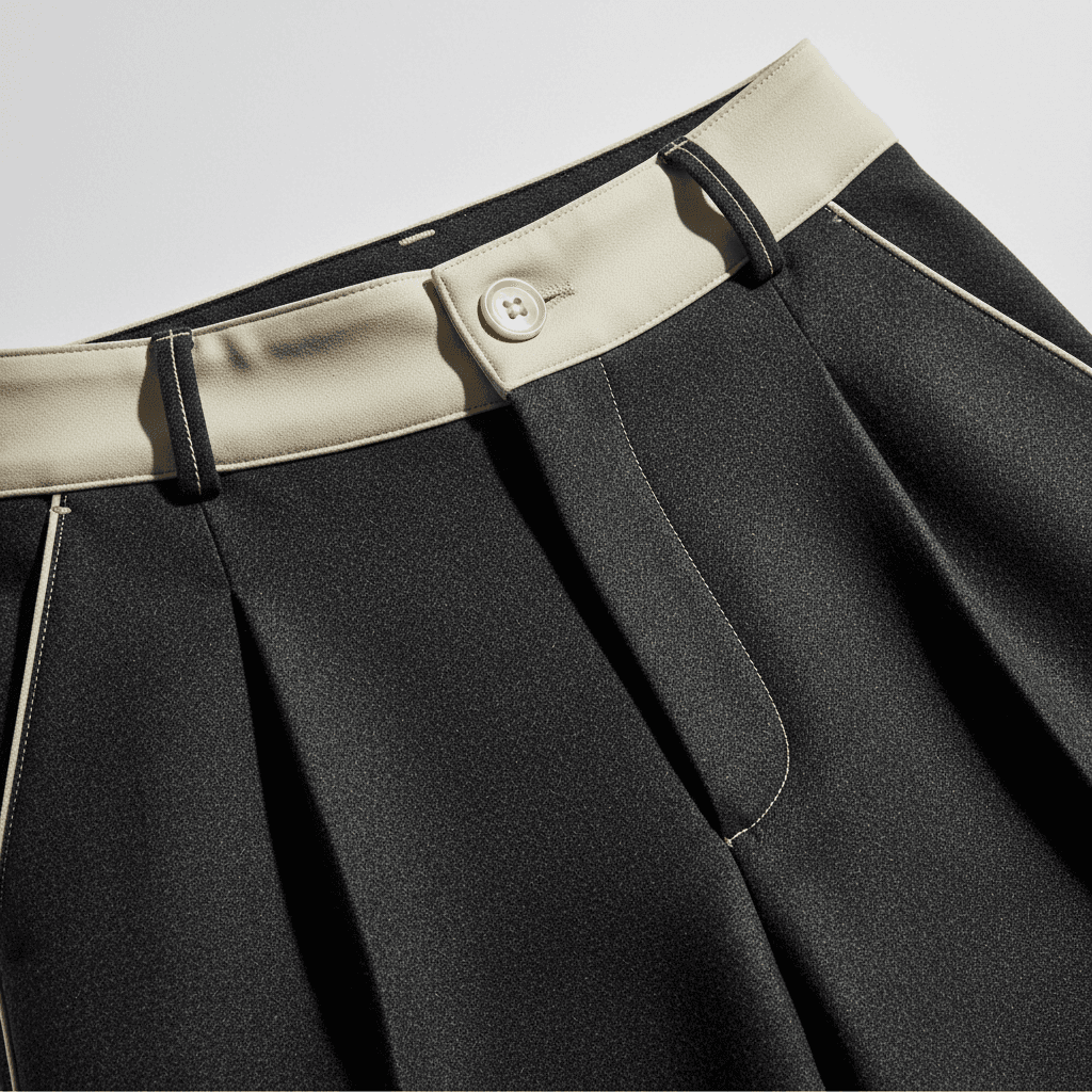 Tailored trousers construction detail