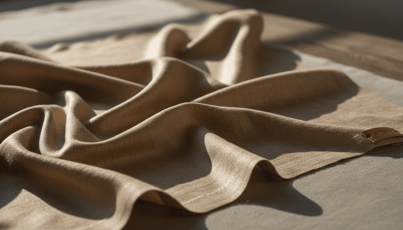 Close-up of premium luxury fabric texture and weave