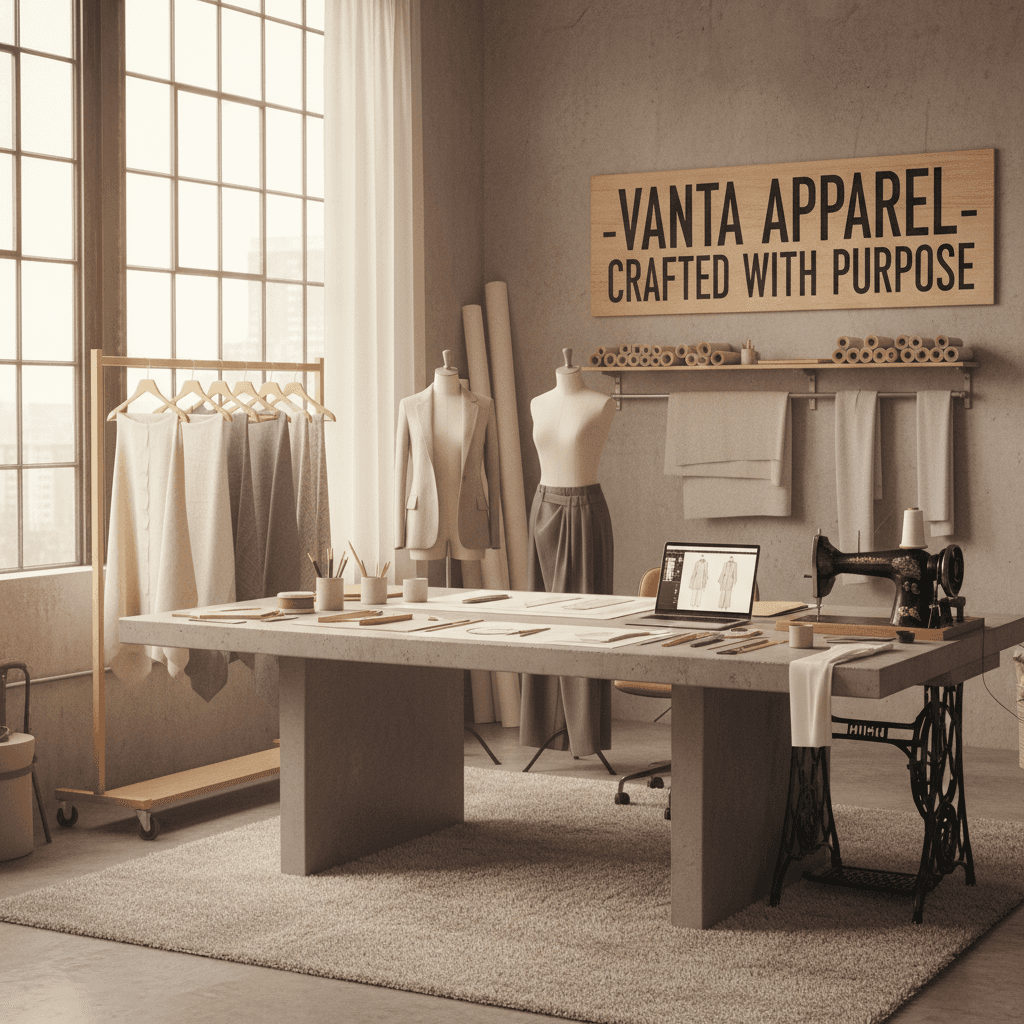 Vanta Apparel design and production workspace