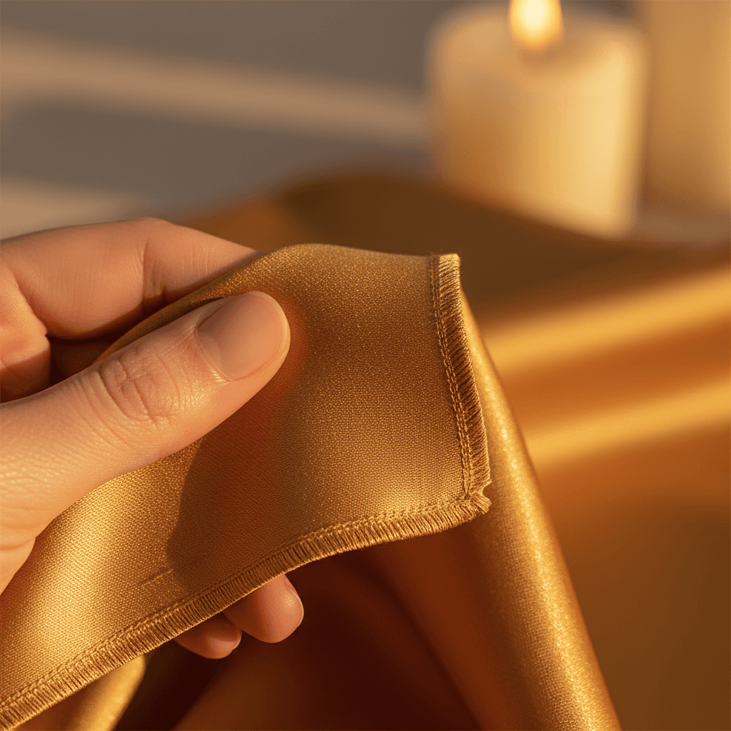 Luxury silk fabric texture and drape