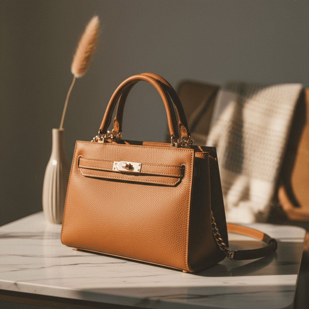 Handcrafted luxury leather bag