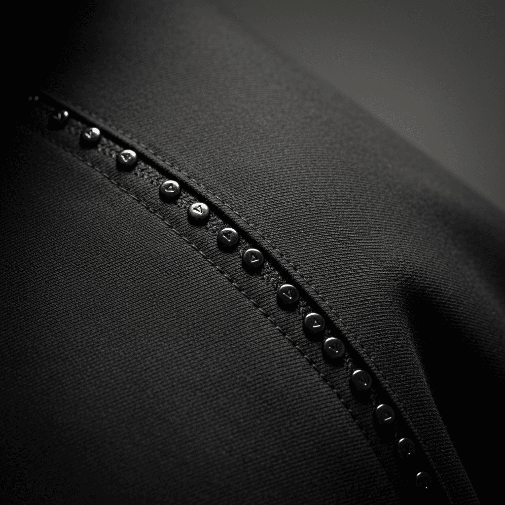 Detailed tailoring and stitching craftsmanship